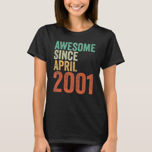 T-shirt 22e anniversaire filles garçons cadeau stupéfiant