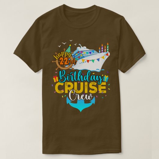 T-shirt 22e équipage de croisière (Design devant)