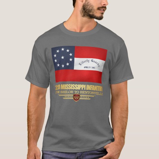 T-shirt 22e infanterie du Mississippi (Devant)