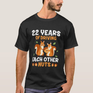 T-shirt 22ème 22 Anniversaire Mariage Funny Couple T Sh
