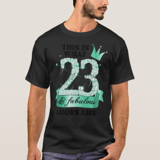 T-shirt 23 and Fabulous I Turquoise White Party Group Phot