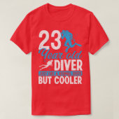 T-shirt 23 Année Plongée Plongée Plongée Snorkel 23 Annive (Design devant)
