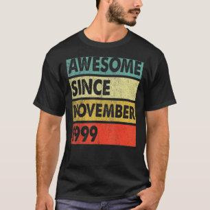 T-shirt 23 Ans Awesome Depuis Novembre 1999 23ème Bir