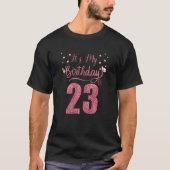 T-shirt 23 Ans C'est mon anniversaire magnifique parc d'an (Devant)