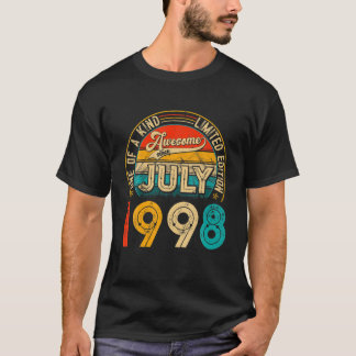 T-shirt 23 Ans Décoration Née En Juillet 1998 23E Bir