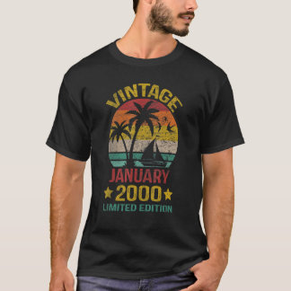 T-shirt 23 Ans Janvier 2000 23ème Anniversaire