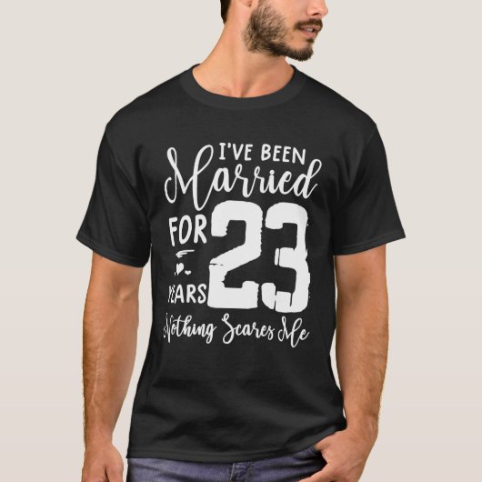 T-shirt 23 Ans Mariés Drôle Couple 23E Anniversaire (Devant)