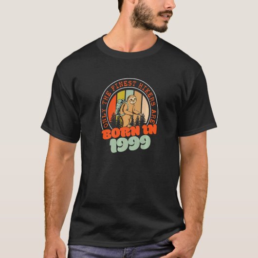 T-shirt 23 Ans Randonnée Sloth Né en 1999 23e anniversaire (Devant)