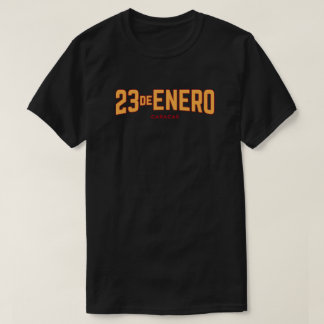 T-shirt 23 de Ener - CARACAS. Amarillo