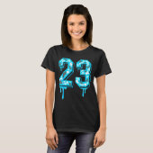 T-shirt 23 Drip Camo Gamma Blue Matching  (Devant entier)
