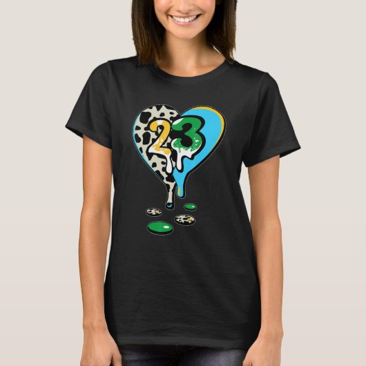 T-shirt 23 Drip Heart Chunky Dunky (Devant)