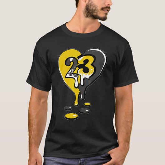 T-shirt 23 Drip Heart Lightning 4s Matching (Devant)