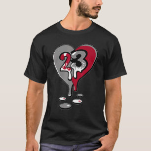 T-shirt 23 Drip Heart Particle Gris 9s Associées