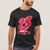 T-shirt 23 Drip Matching Drip Red For Men Women (Devant)
