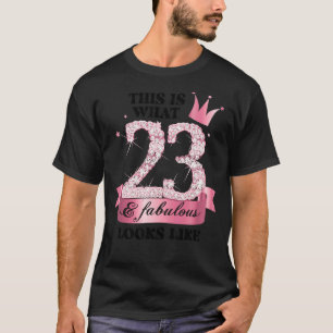 T-shirt 23 & Photo Fabulous I Pink White Party Group Candi