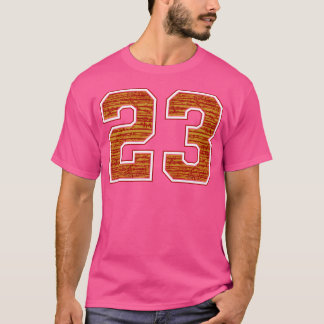 T-shirt 23 Red Gold Sport Numéro