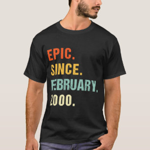 T-shirt 23e anniversaire Epic depuis février 2000 23 ans O