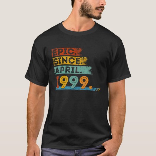 T-shirt 23E Anniversaire Pour 23 Ans Epic Depuis Avril 199 (Devant)