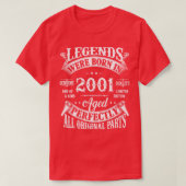 T-shirt 23E Anniversaire Tee 23 Ans Légendes Nées En 2000 (Design devant)
