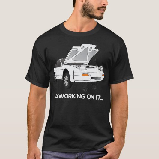 T-shirt 240s S13 Hatch Im Travailler sur lui Graphique (Devant)