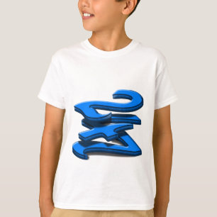 T-shirt 24 7 - Vingt-quatre sept - Texte bleu