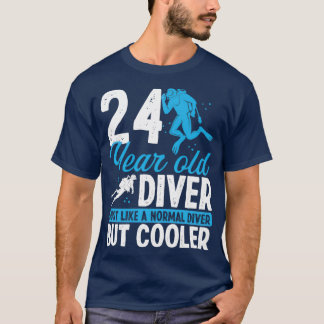 T-shirt 24 Année Plongée Plongée Plongée Snorkel 24 Annive