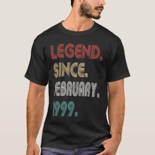T-shirt 24 Ans Légende Vintage Depuis Février 1999 24