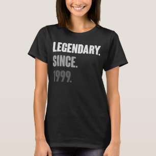 T-shirt 24 Ans Retro Vintage 1999 Anniversaire 24ème Déco