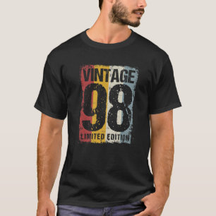 T-shirt 24 Ans Vintage 1998 24E Anniversaire Décoration