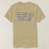 T-shirt 24 heures par jour 24 bières dans un coque Coïncid (Design devant)