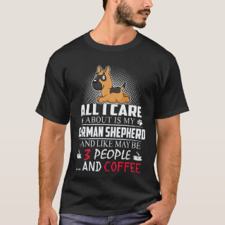 T-shirt 24 Tout ce qui m'importe est mon berger allemand e