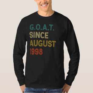 T-shirt 24e anniversaire 24 ans chèvre depuis août 1998