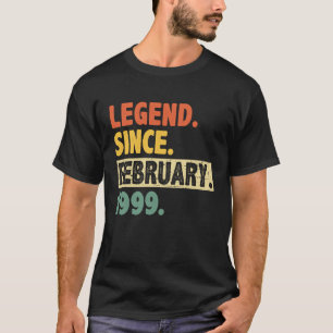 T-shirt 24e anniversaire stupéfiant depuis février 1999 24