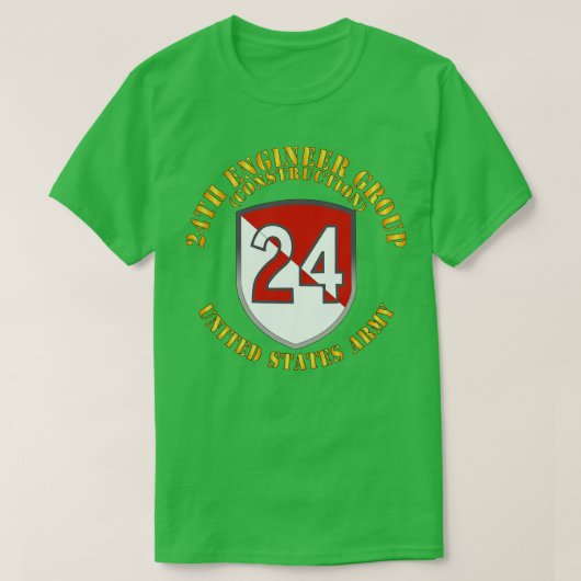 T-shirt 24e Construction du groupe d'ingénieurs 1954 1972  (Design devant)