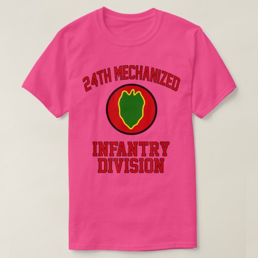 T-shirt 24th Mechanized Infantry Division Veteran Fathers (Design devant)
