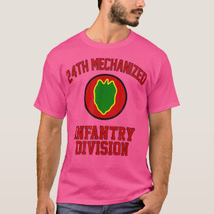 T-shirt 24th Mechanized Infantry Division Veteran Fathers 