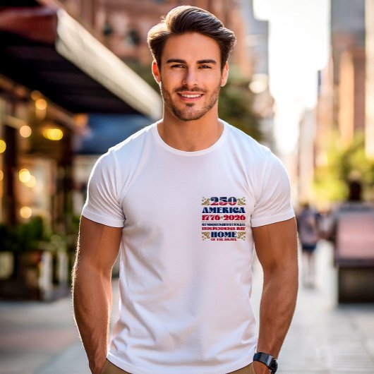T-shirt 250 America Patriotic Anniversary