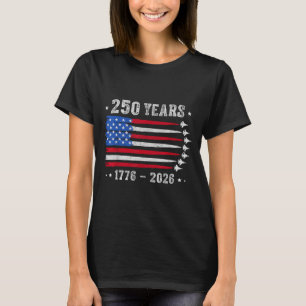 T-shirt 250 Ans 1776 2026 Anniversaire USA pour Hommes Fem