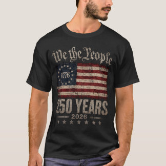 T-shirt 250 Ans 250e Anniversaire Amérique USA Patriotique