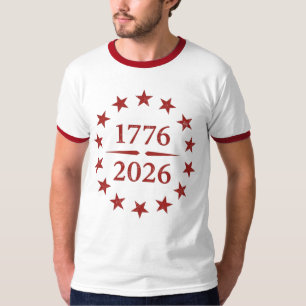 T-shirt 250 ans America Dieu a répandu sa grâce 1776 2026
