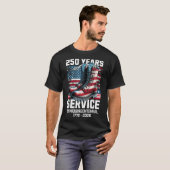 T-shirt 250 ans Amérique Anniversaire 250e indépendance D (Devant entier)