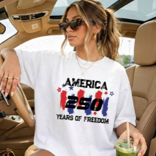 T-shirt 250 Ans Anniversaire Amérique 250e Indépendance D