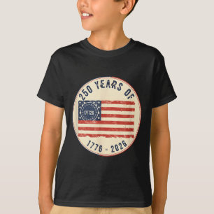 T-shirt 250 ans anniversaire amérique indépendance 250ème