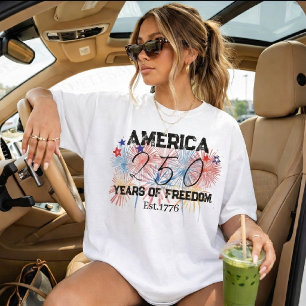 T-shirt 250 Ans Anniversaire de l'Amérique 250e Indépendan