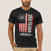 T-shirt 250 ans commémoration de l'indépendance de l'Améri (Devant)