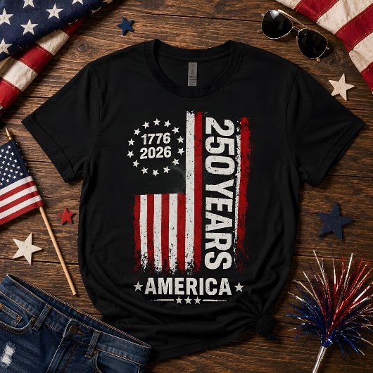 T-shirt 250 ans commémoration de l'indépendance de l'Améri