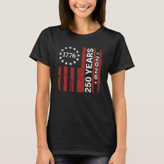 T-shirt 250 Ans d'Amérique Anniversaire 250e Indépendance