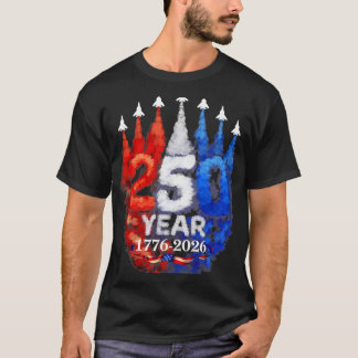 T-shirt 250 Ans d'Amérique Anniversaire 250e Indépendance