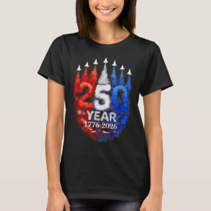 T-shirt 250 Ans d'Amérique Anniversaire 250e Indépendance