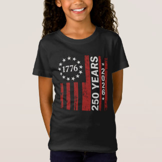 T-Shirt 250 Ans d'Amérique Anniversaire 250e Indépendance